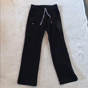 FIGS Livingston Basic Scrub Pants XS Black